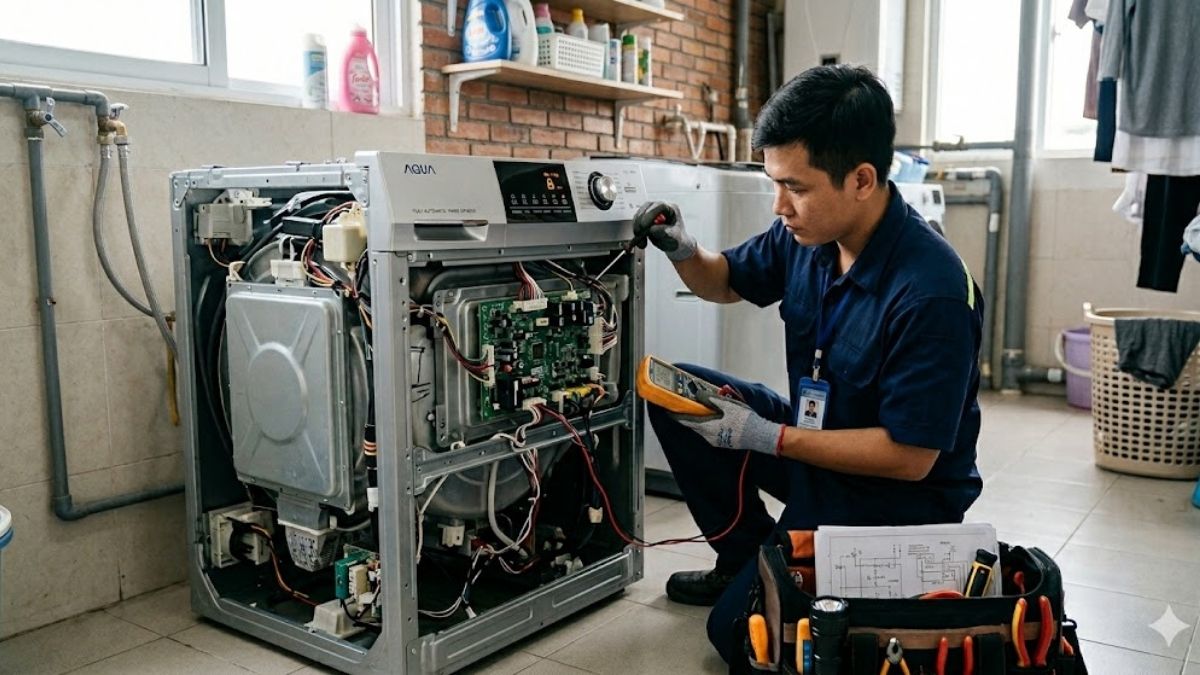 Cách sử dụng tính năng khóa trẻ em máy giặt Aqua hiệu quả