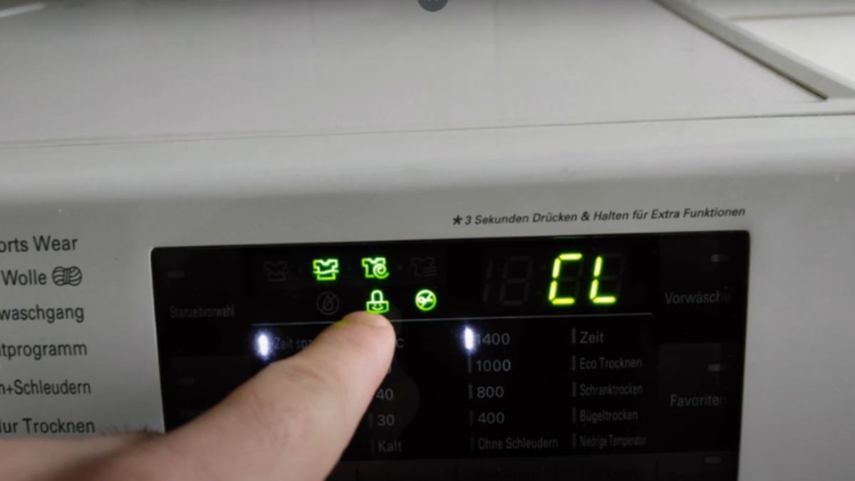 Tính năng khóa trẻ em máy giặt LG là gì?