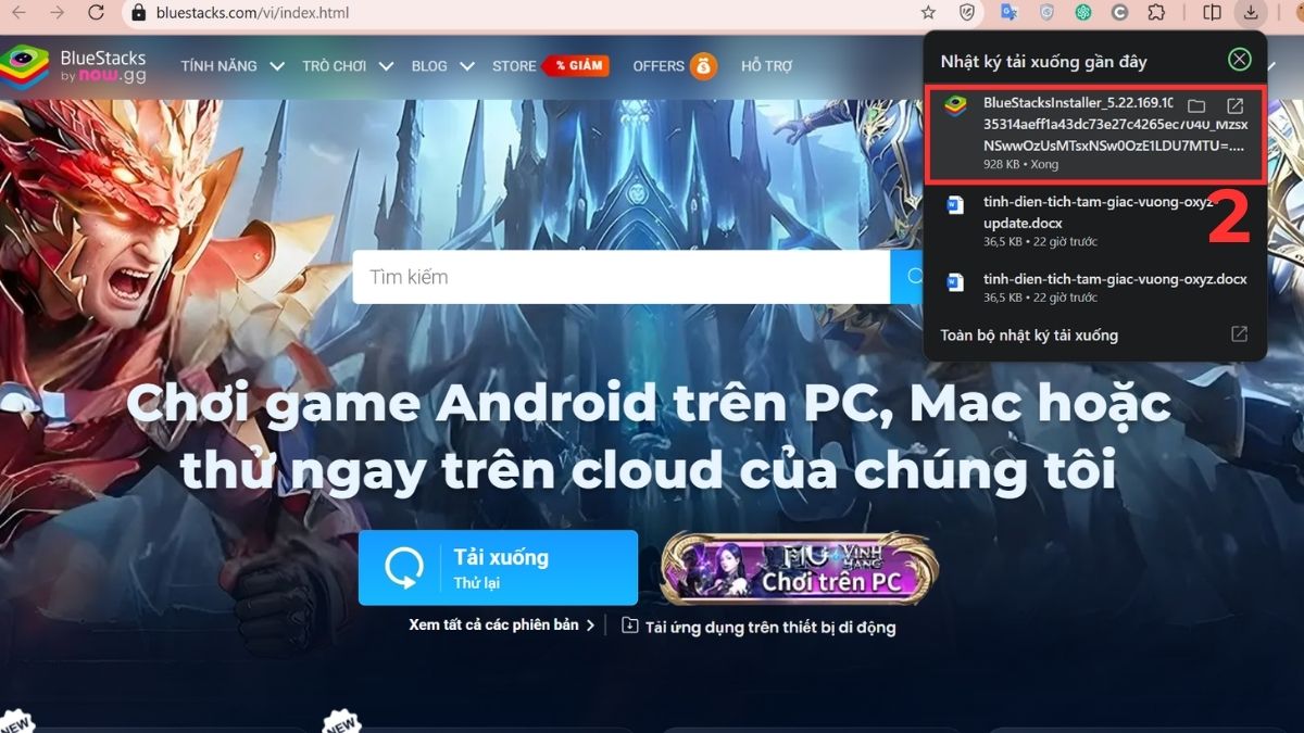 Nhấp vào tệp .exe