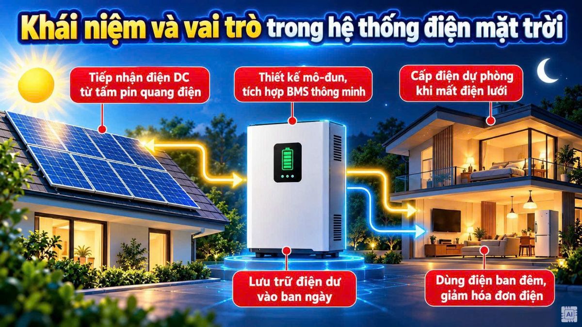 Pin lưu trữ năng lượng mặt trời là gì?