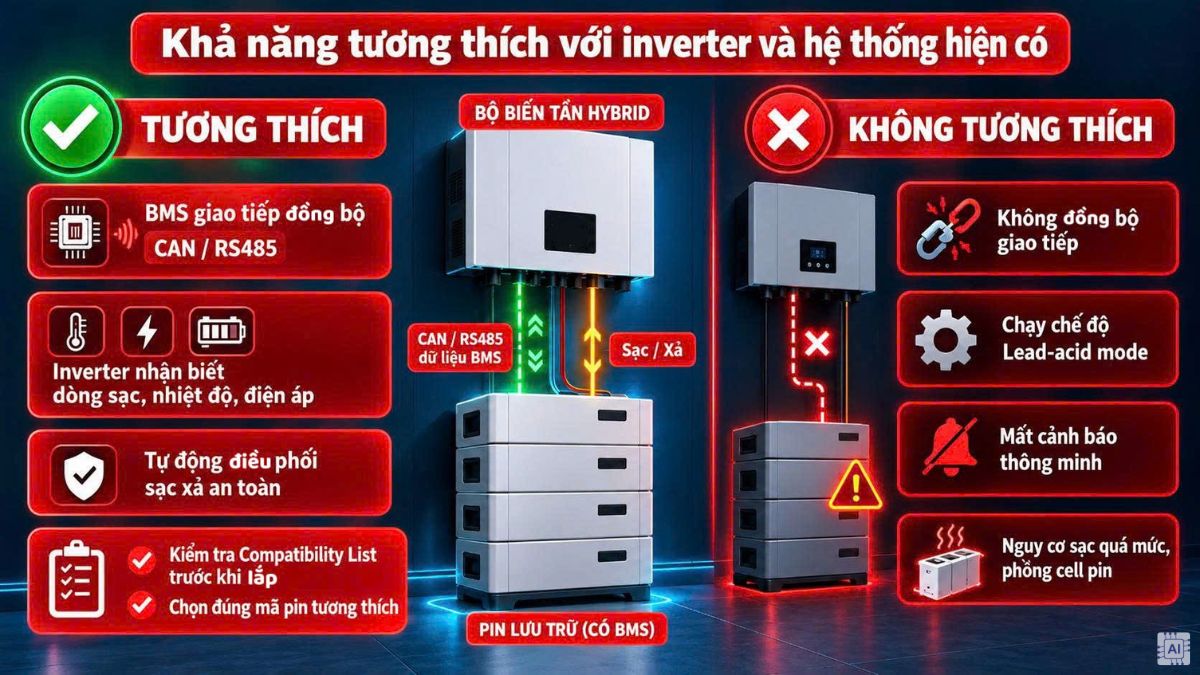 Khả năng tương thích với inverter