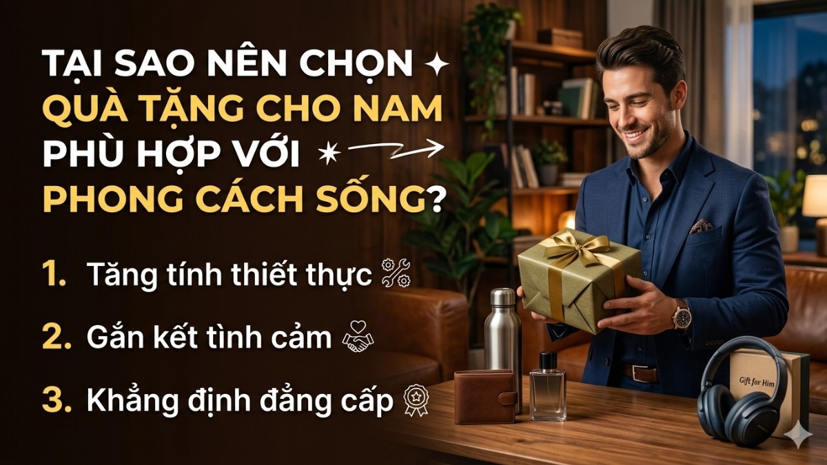 Tại sao nên chọn quà tặng cho nam phù hợp với phong cách sống?