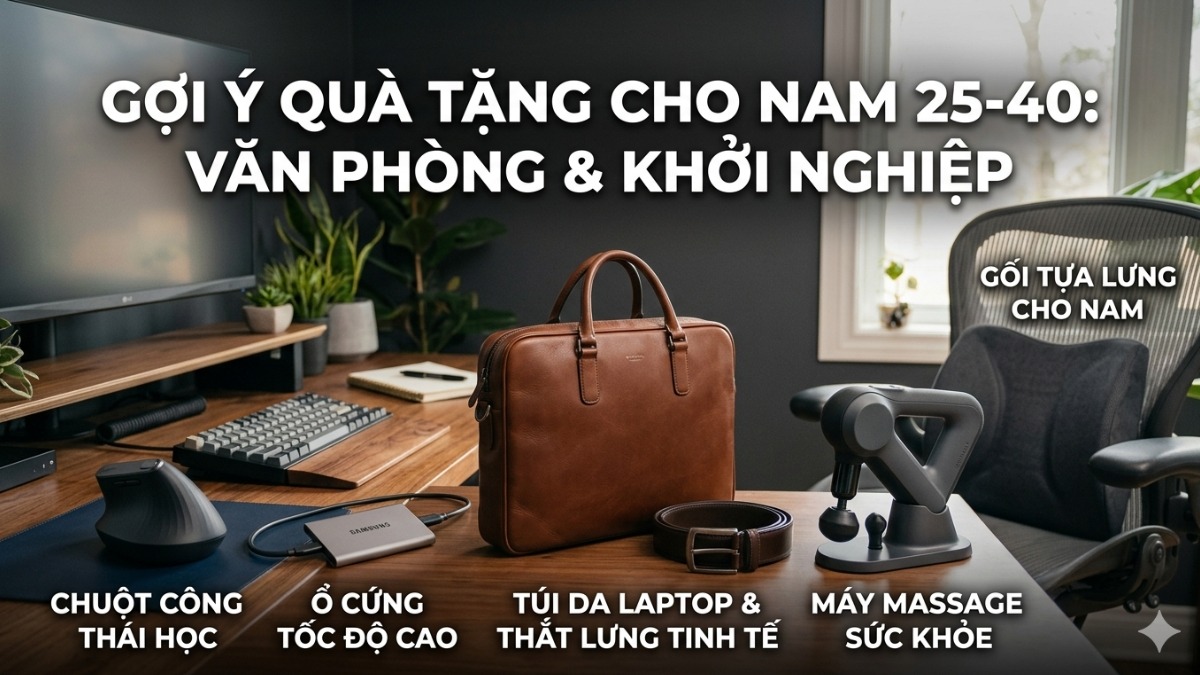Quà tặng cho nam 25-40 tuổi - dân văn phòng và khởi nghiệp