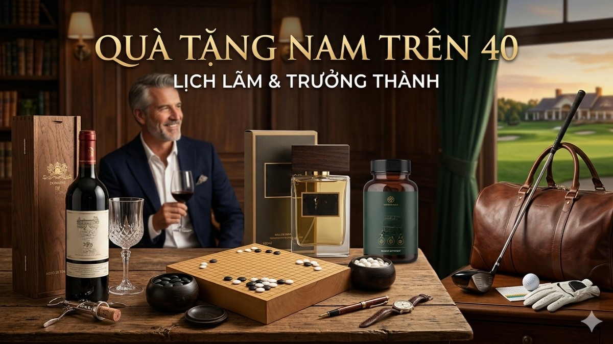 Quà tặng cho nam trên 40 tuổi - lịch lãm và trưởng thành