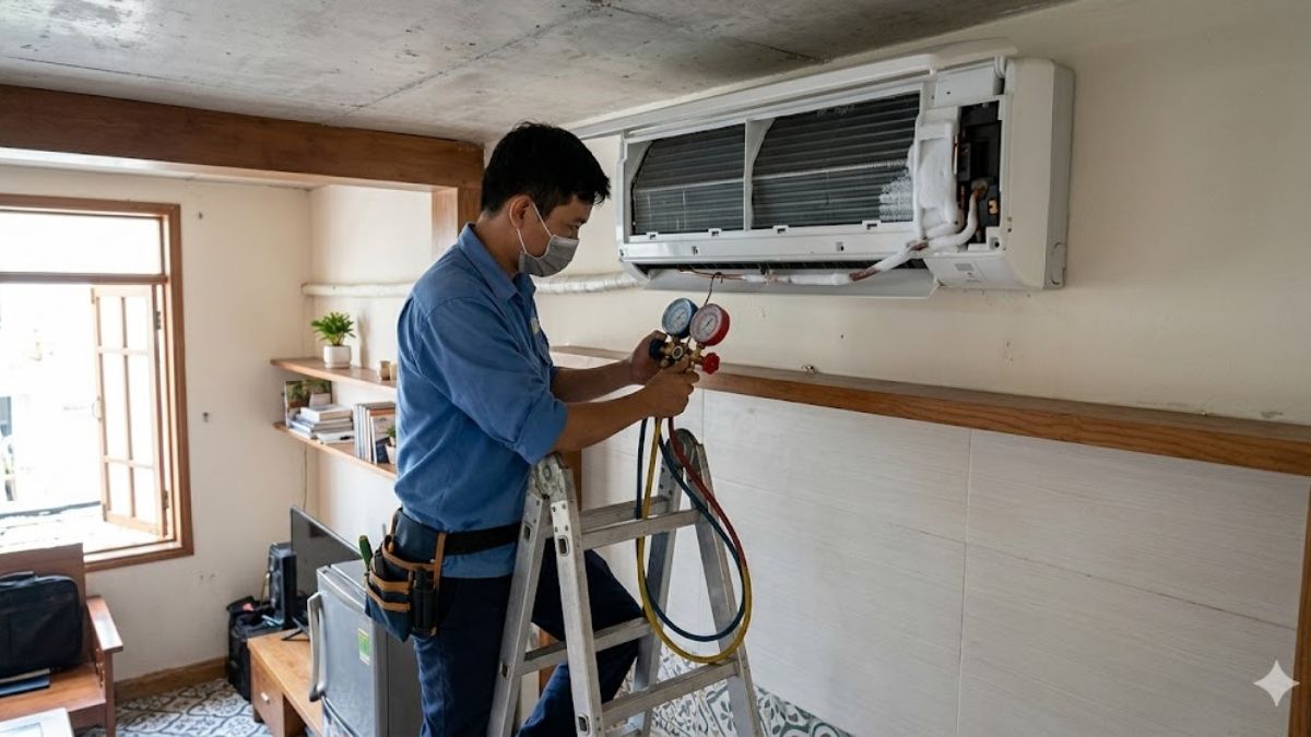 Điều hòa thiếu gas hoặc rò rỉ gas