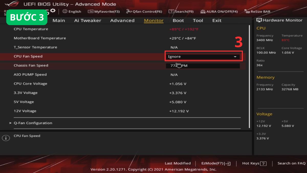 Kiểm tra CPU Fan Speed
