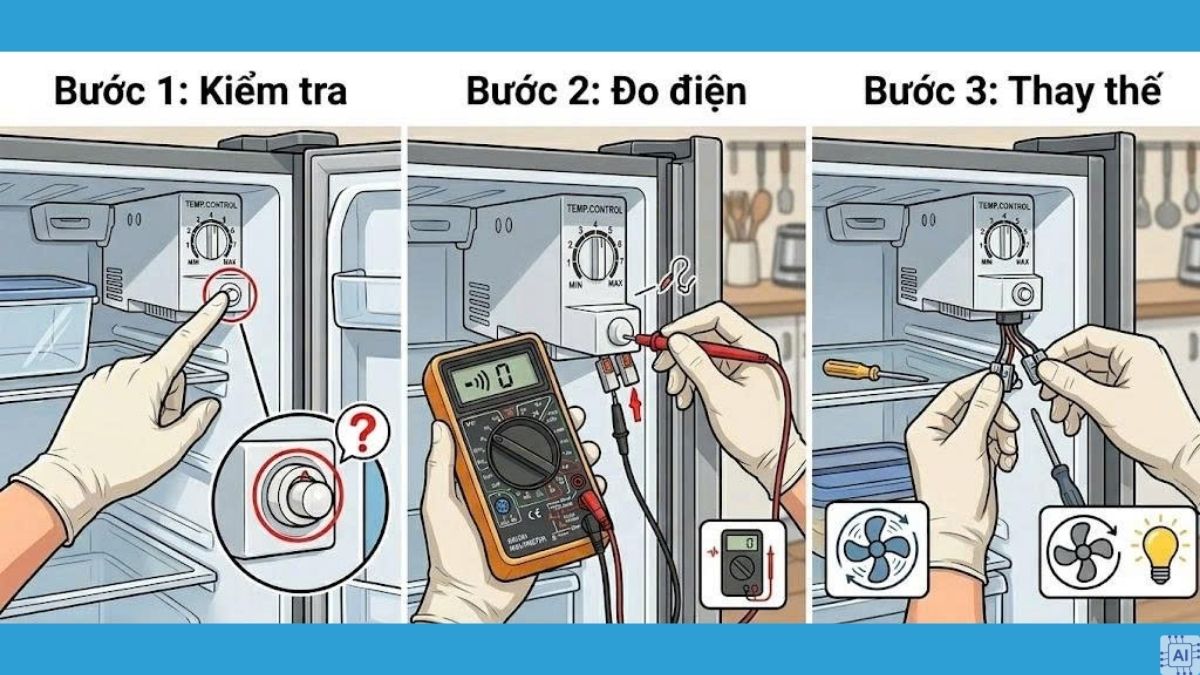 Kiểm tra và thay thế công tắc cửa bị lỗi