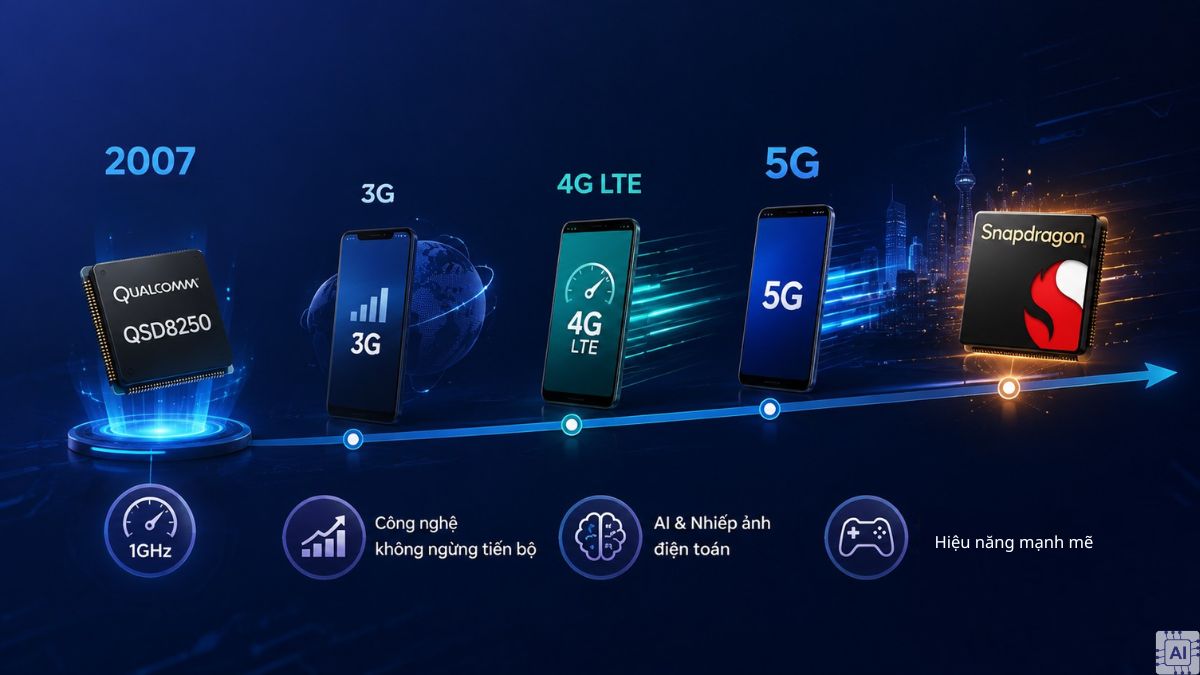 Lịch sử hình thành và phát triển của Qualcomm Snapdragon