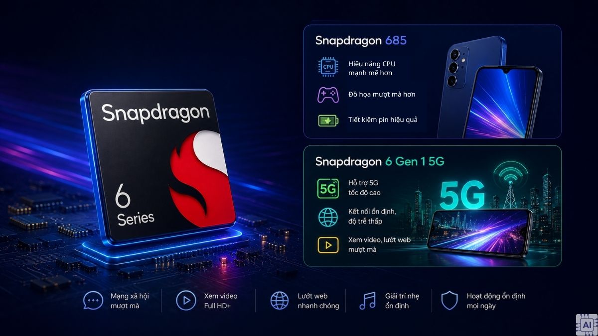 Snapdragon 6 Series và Snapdragon 685