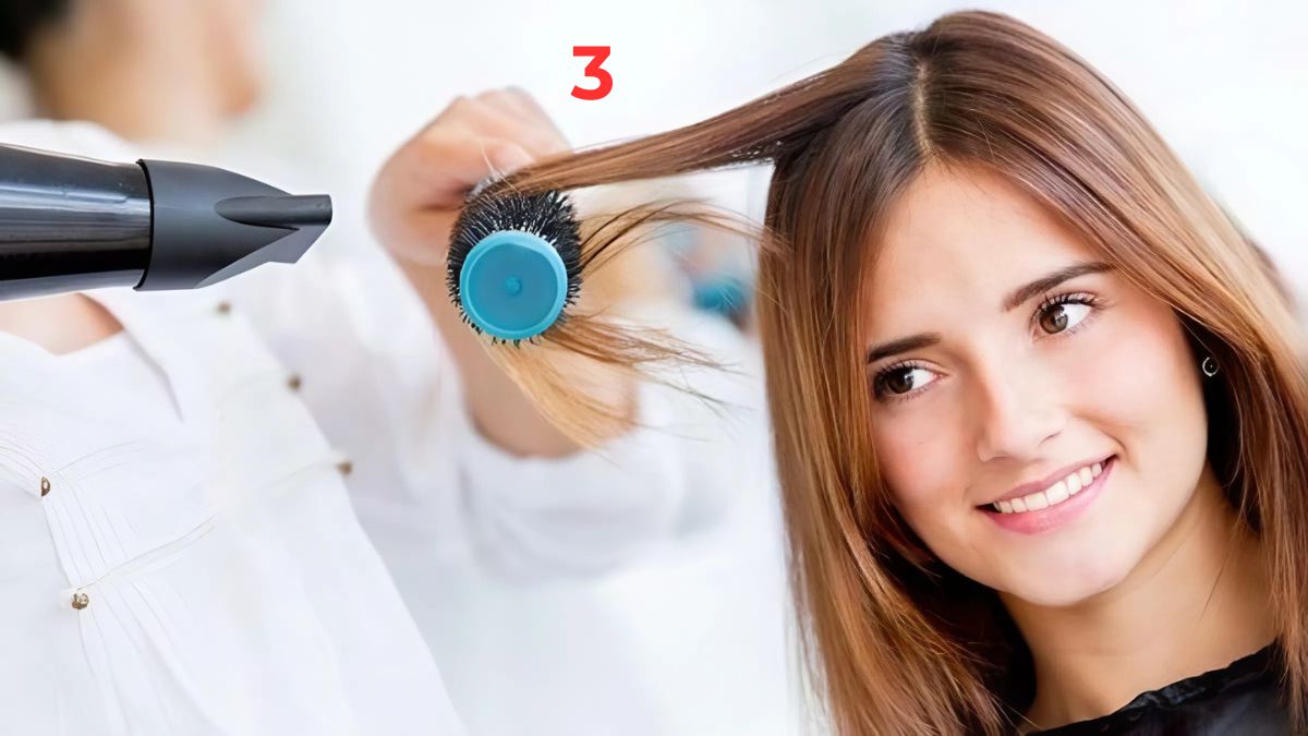 Chia nhỏ tóc để sấy