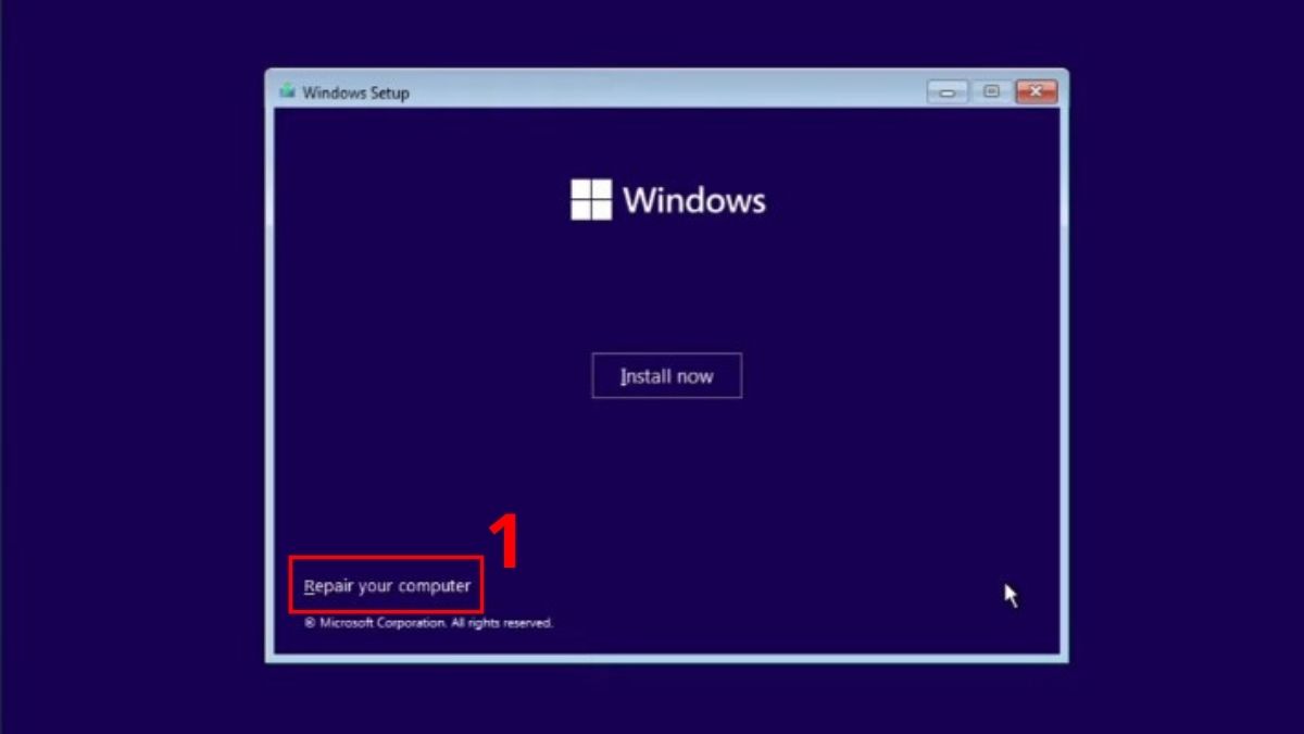 Chạy Windows Repair