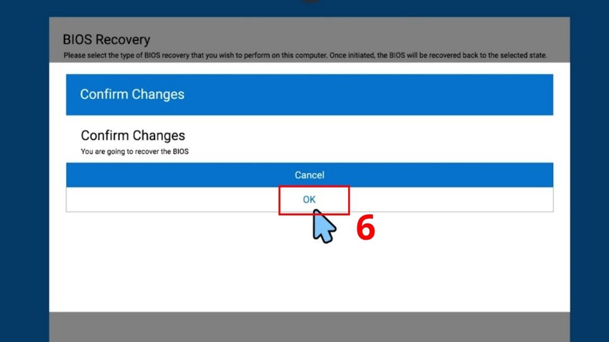 : Nhấn OK để xác nhận 