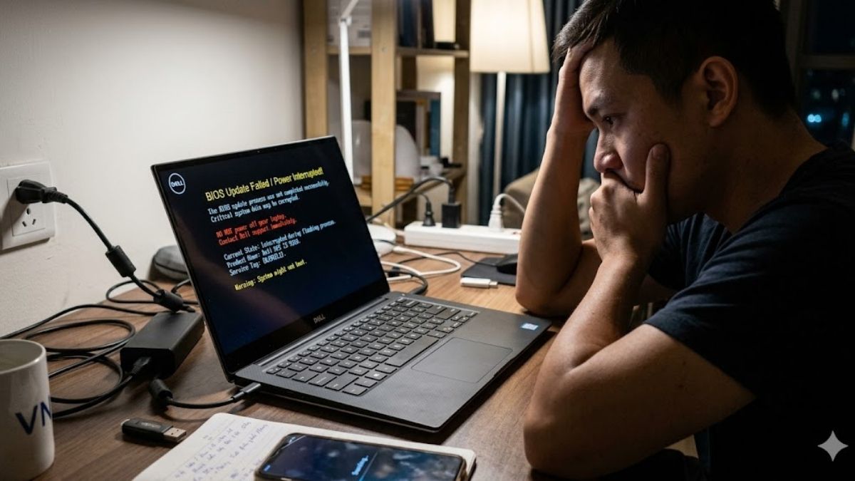 Cập nhật BIOS thất bại hoặc bị gián đoạn