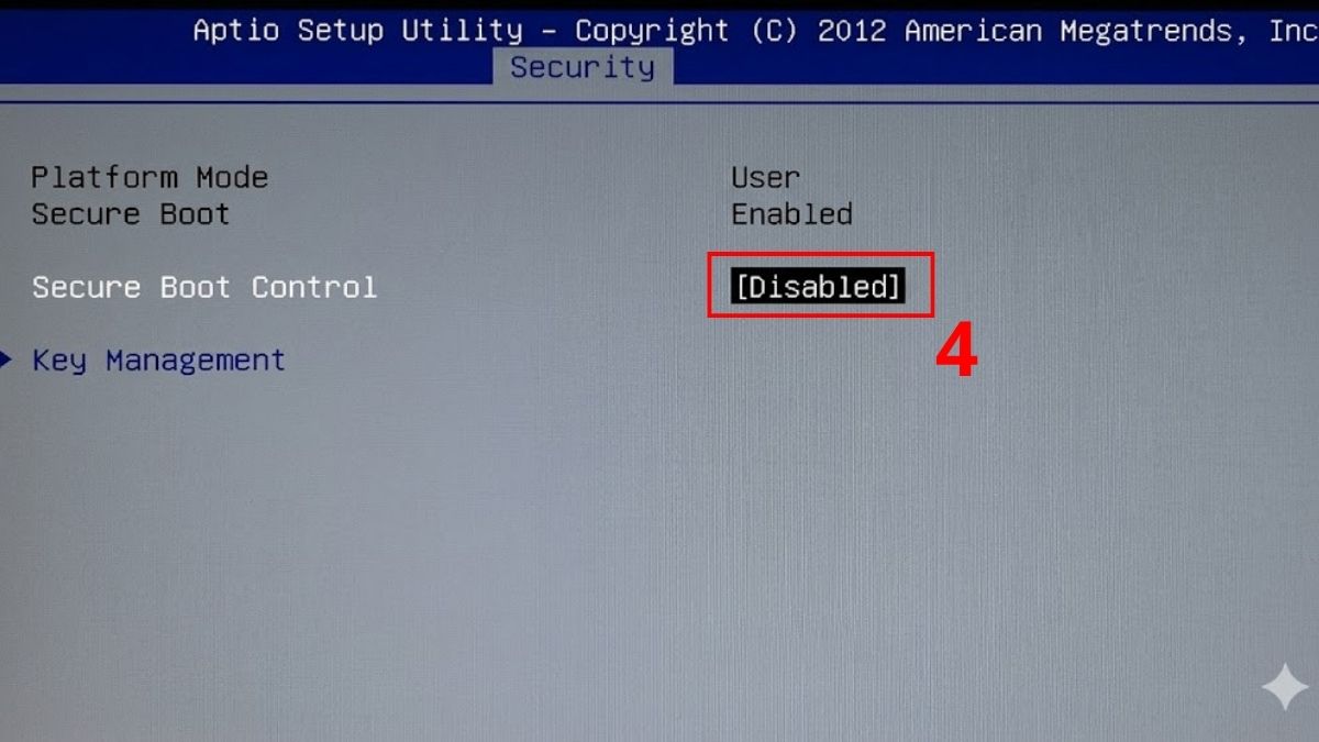 Chuyển trạng thái sang Disabled