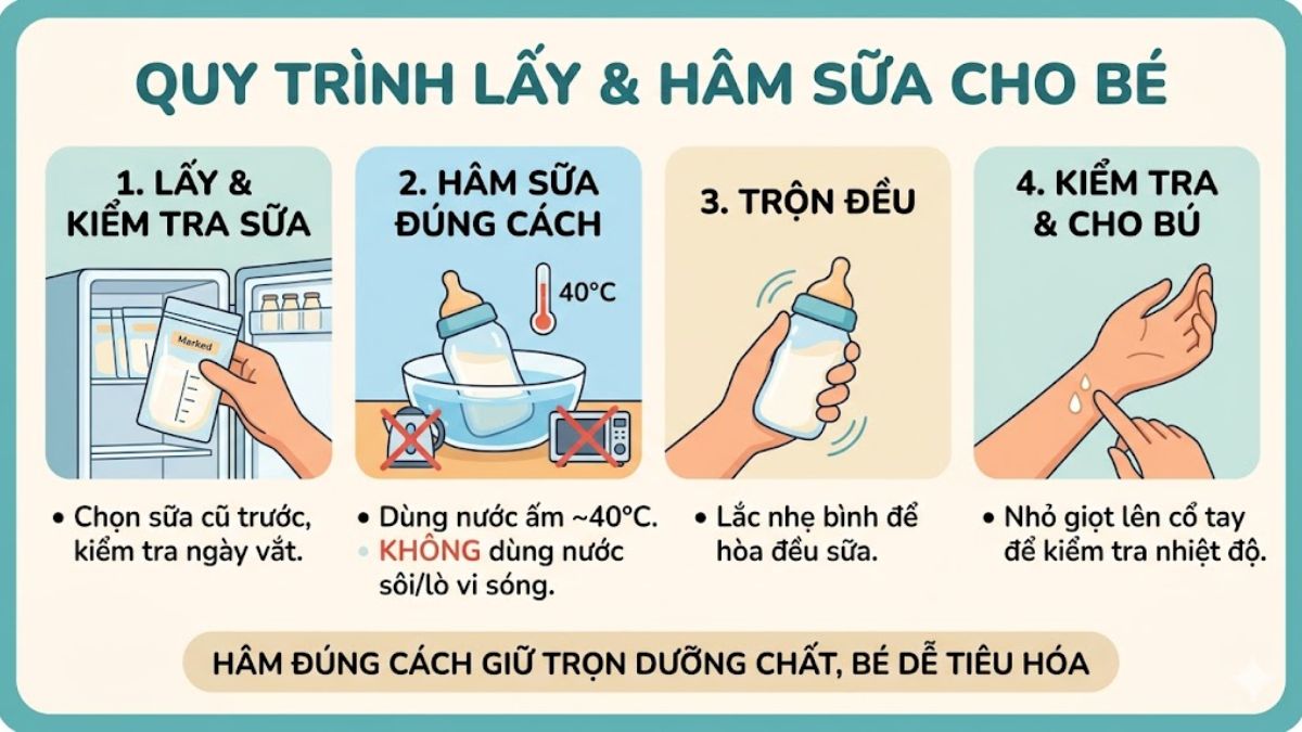 Cách sử dụng sữa mẹ để ngăn mát đúng chuẩn