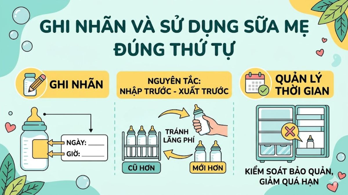 Ghi nhãn ngày giờ và quản lý thứ tự sử dụng