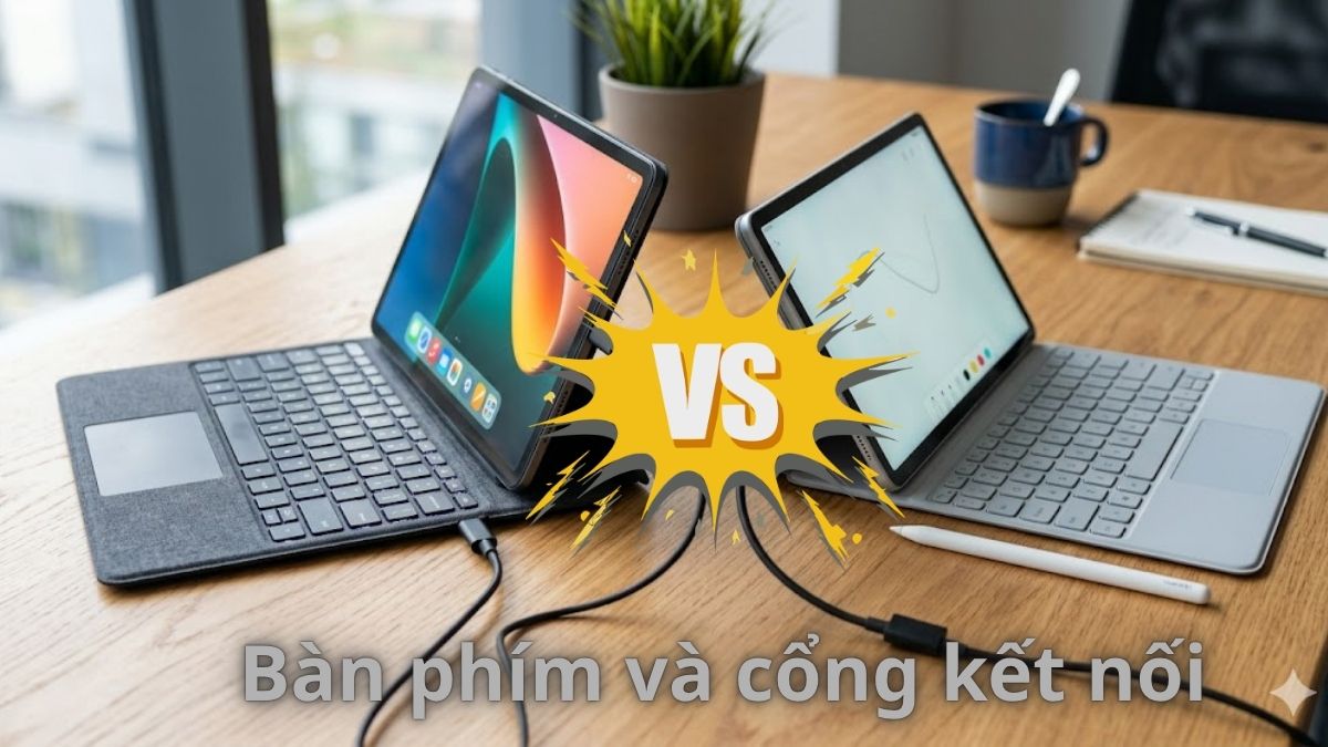 Về bàn phím và cổng kết nối