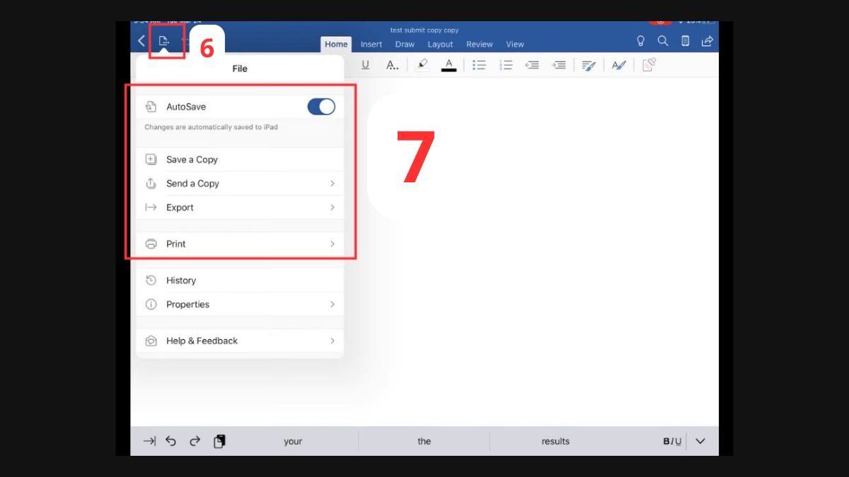 Thao tác lưu trong Word