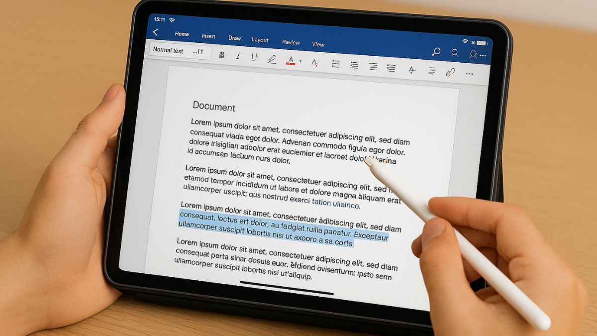 Mẹo tối ưu trải nghiệm soạn thảo văn bản trên iPad