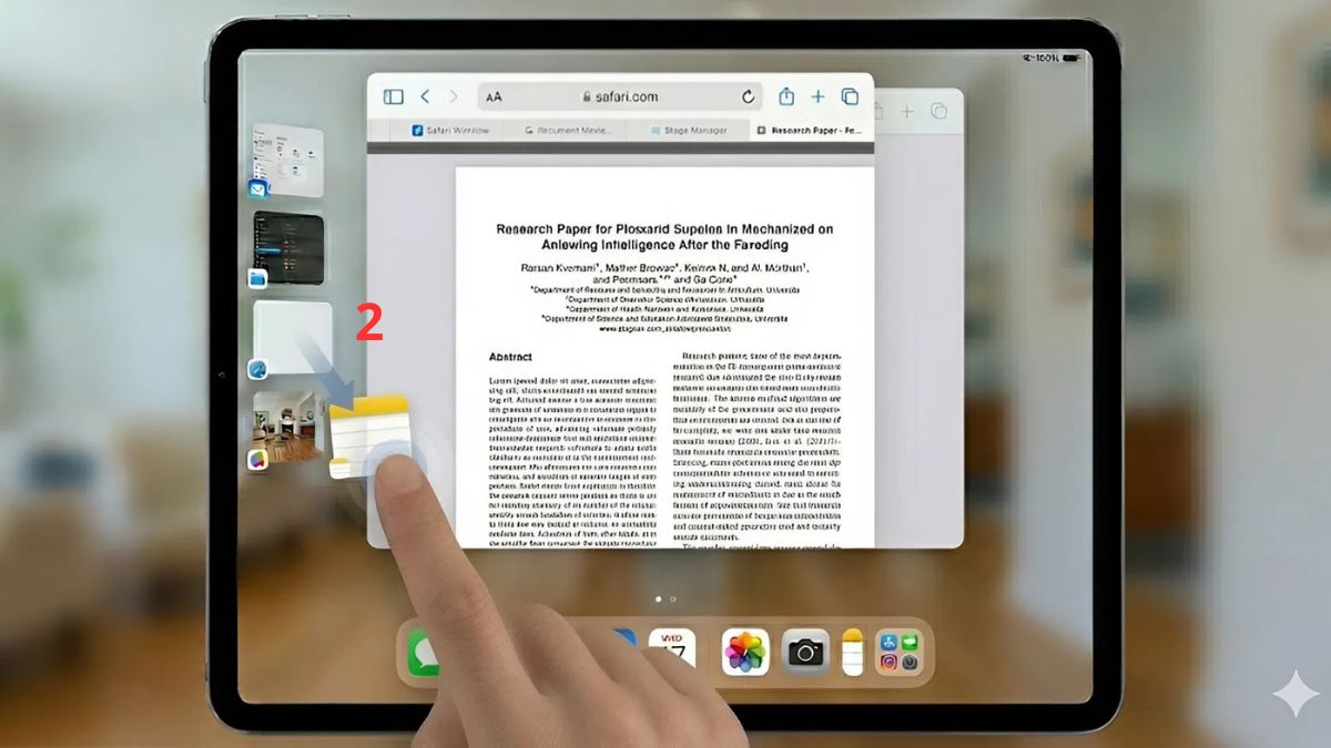 Kéo ứng dụng đó và thả đè lên cửa sổ ứng dụng