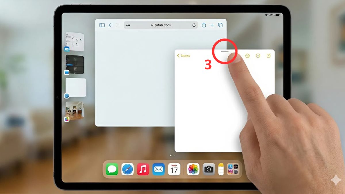 Di chuyển vị trí các cửa sổ