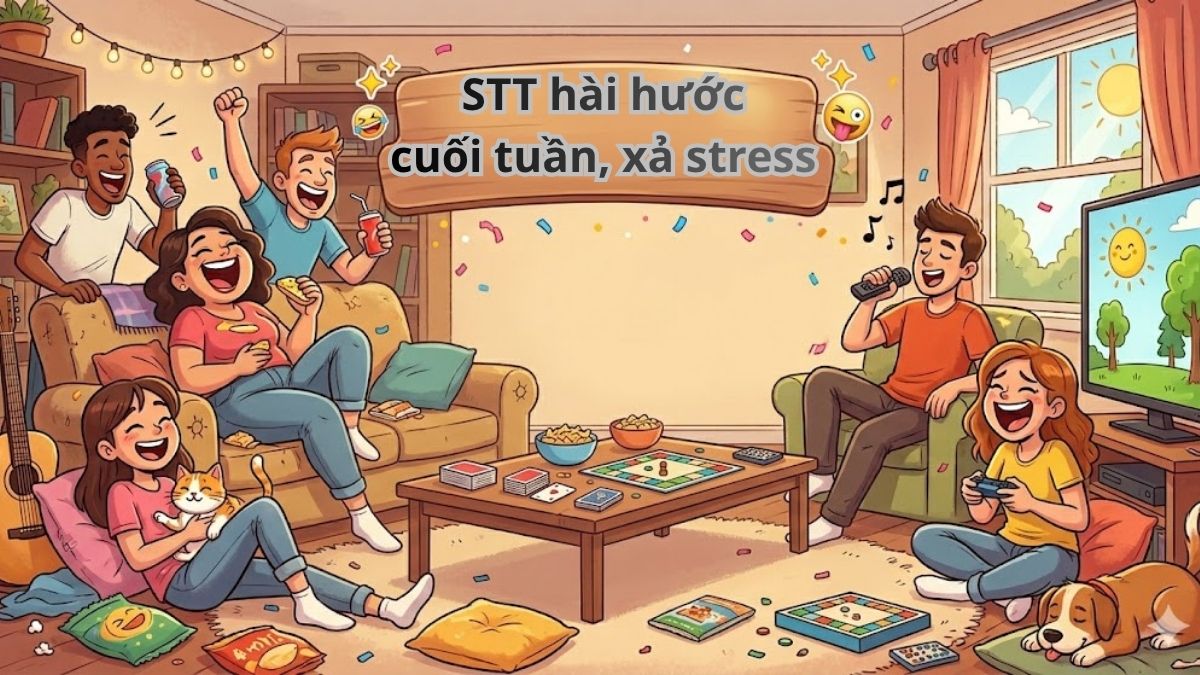 STT hài hước cuối tuần