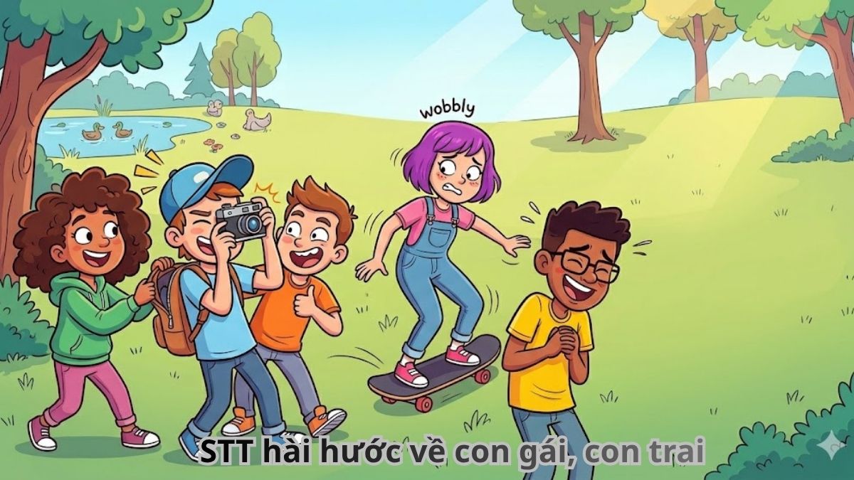 STT hài hước về con gái, con trai