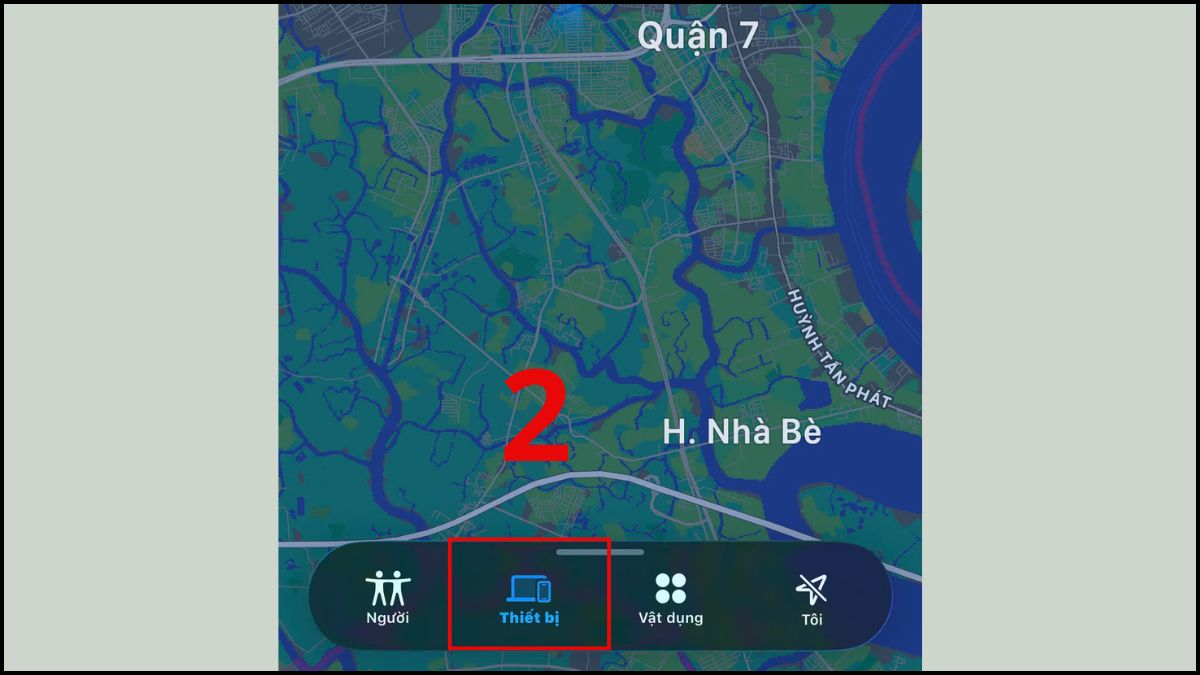 Chọn tab Thiết bị