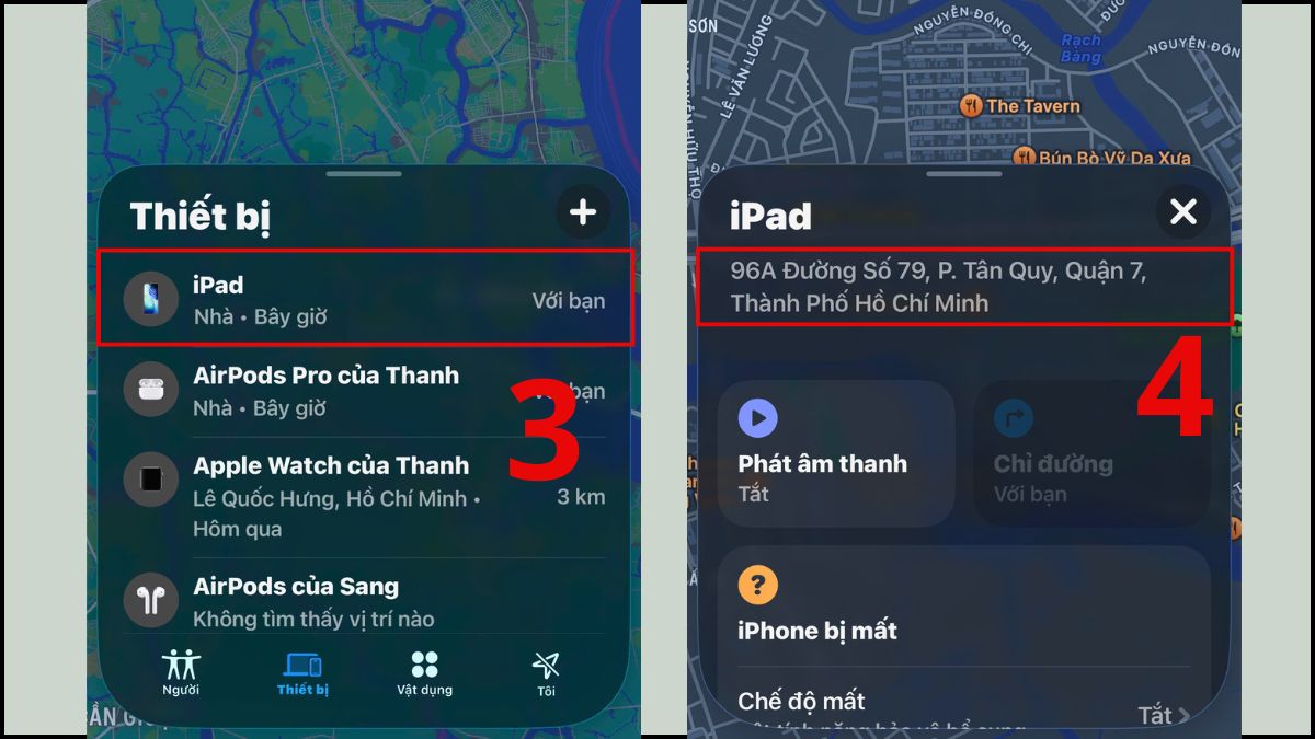Chọn iPad bị mất