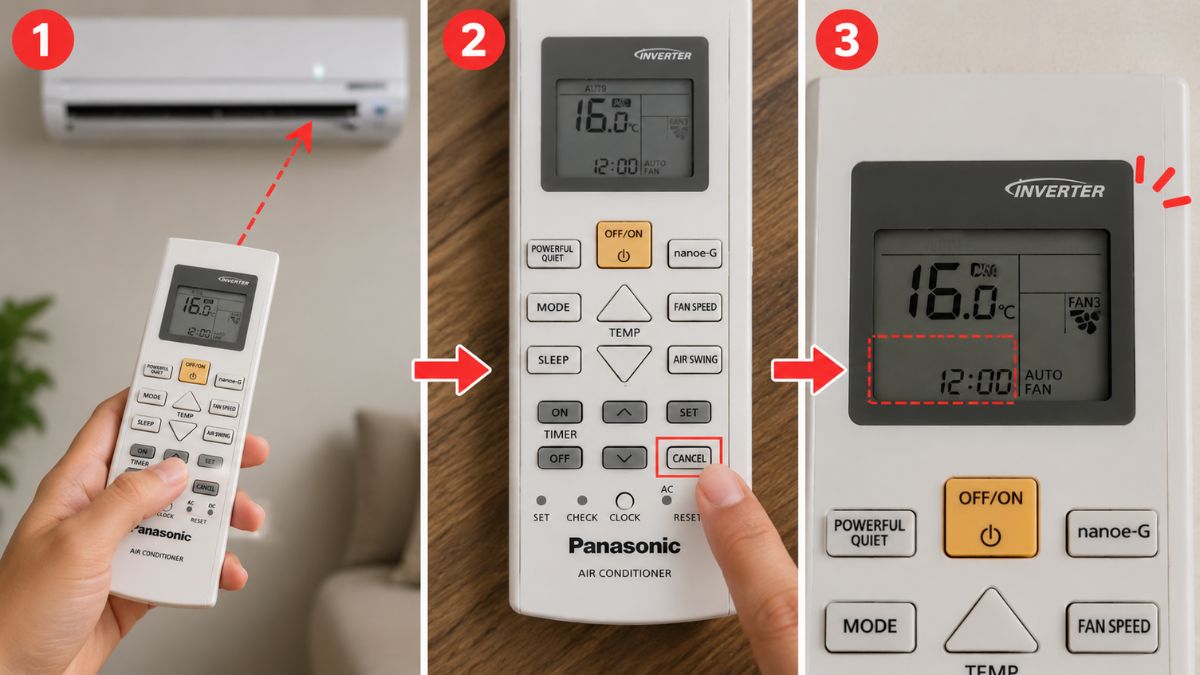 Cách hủy toàn bộ cài đặt timer
