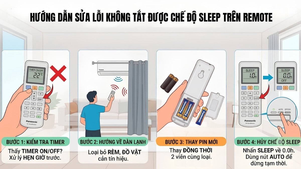Sửa lỗi không tắt được chế độ Sleep