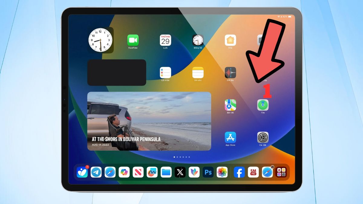Bật tắt chế độ máy bay iPad