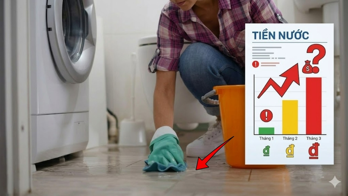 Lãng phí nước và tăng hóa đơn sinh hoạt