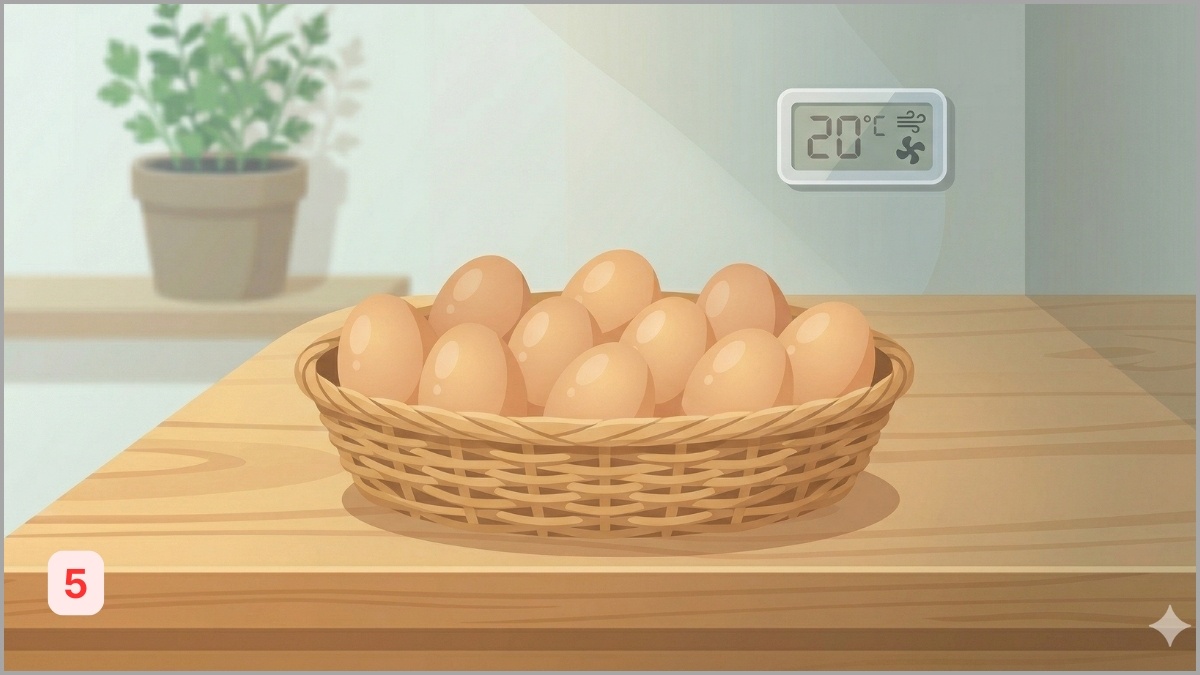 Xếp gọn gàng vào rổ