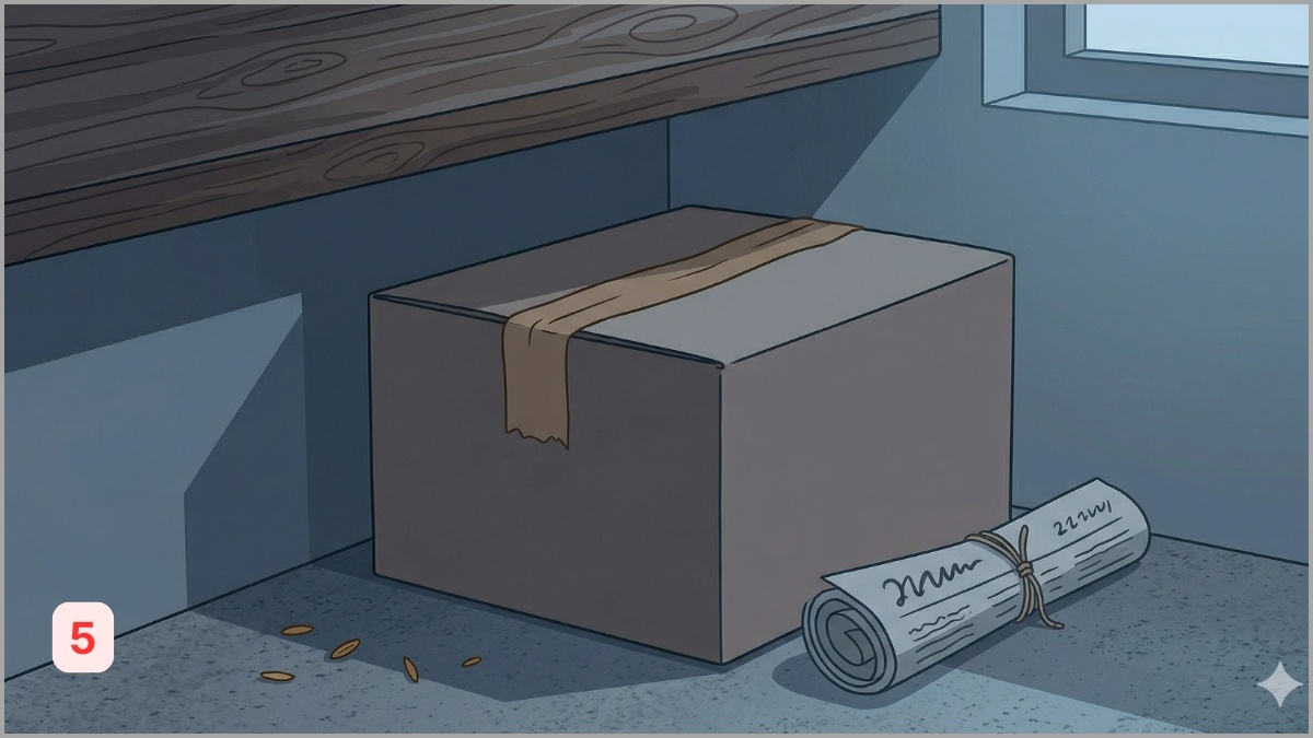 Đậy nắp hờ và cất thùng ở góc bếp khô ráo