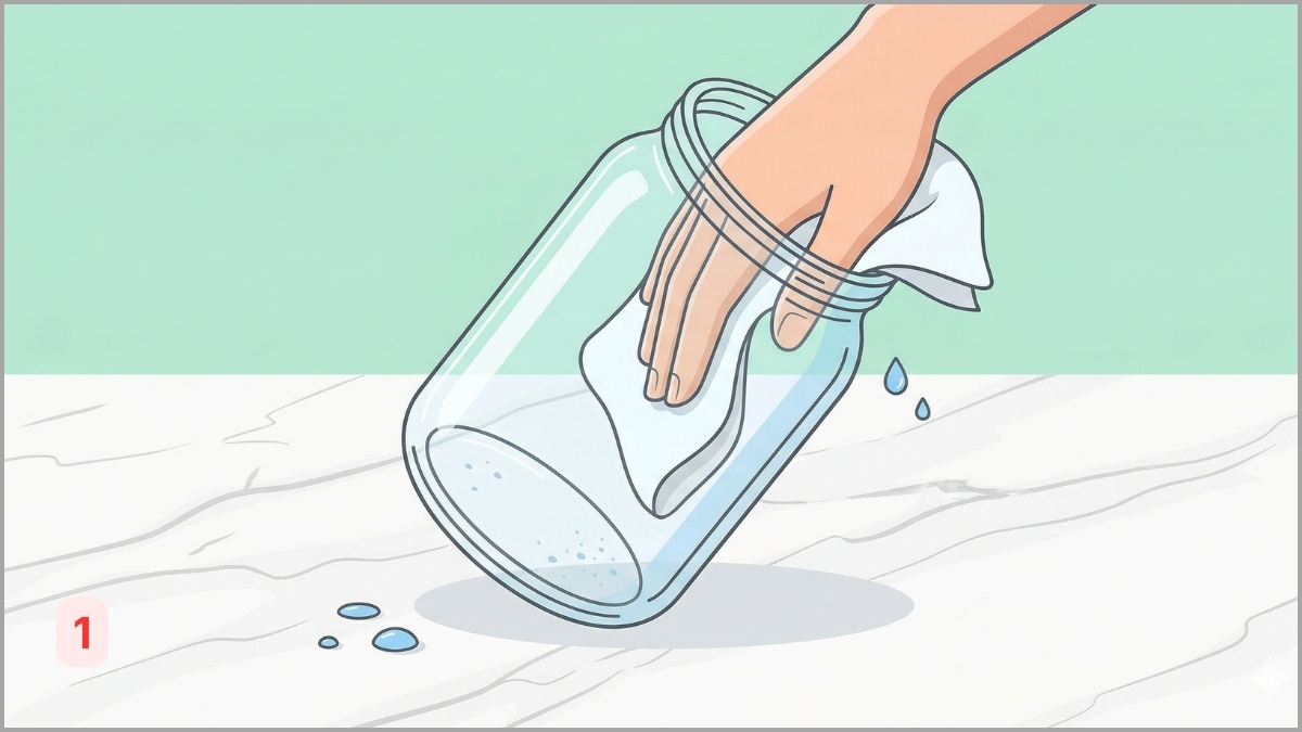 Rửa sạch một thố sứ