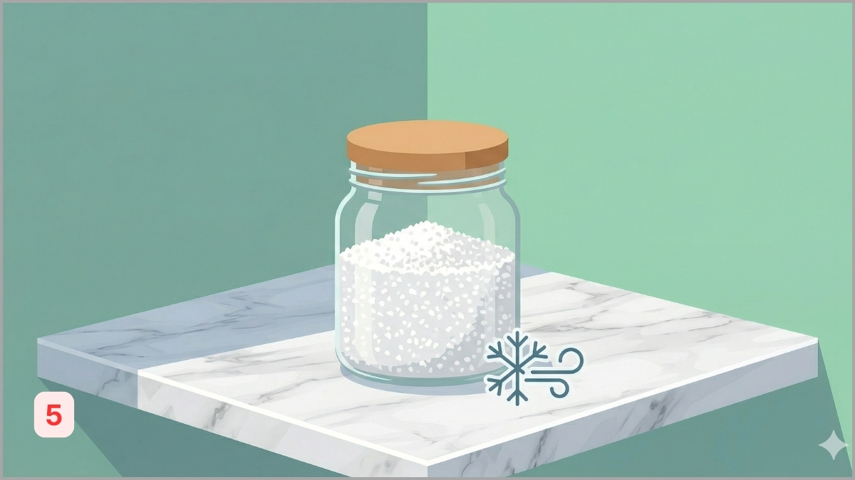 Đậy nắp kín và đặt hũ ở nơi thoáng mát