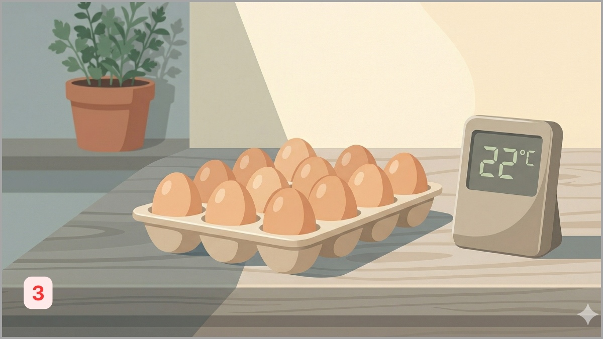 Đặt khay ở nơi bóng râm