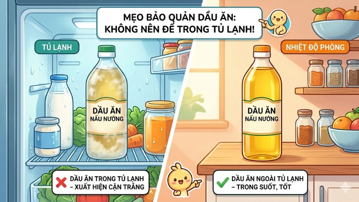 Dầu ăn – Đông đặc, giảm chất lượng