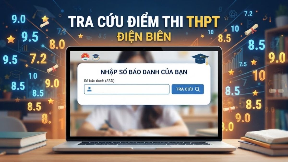 Link tra cứu điểm thi THPT Điện Biên năm 2026