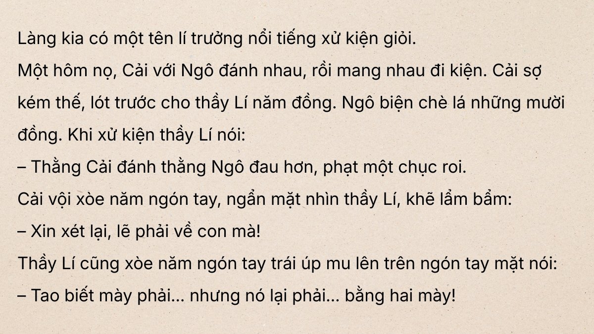 Truyện cười nhưng nó phải bằng hai bạn!