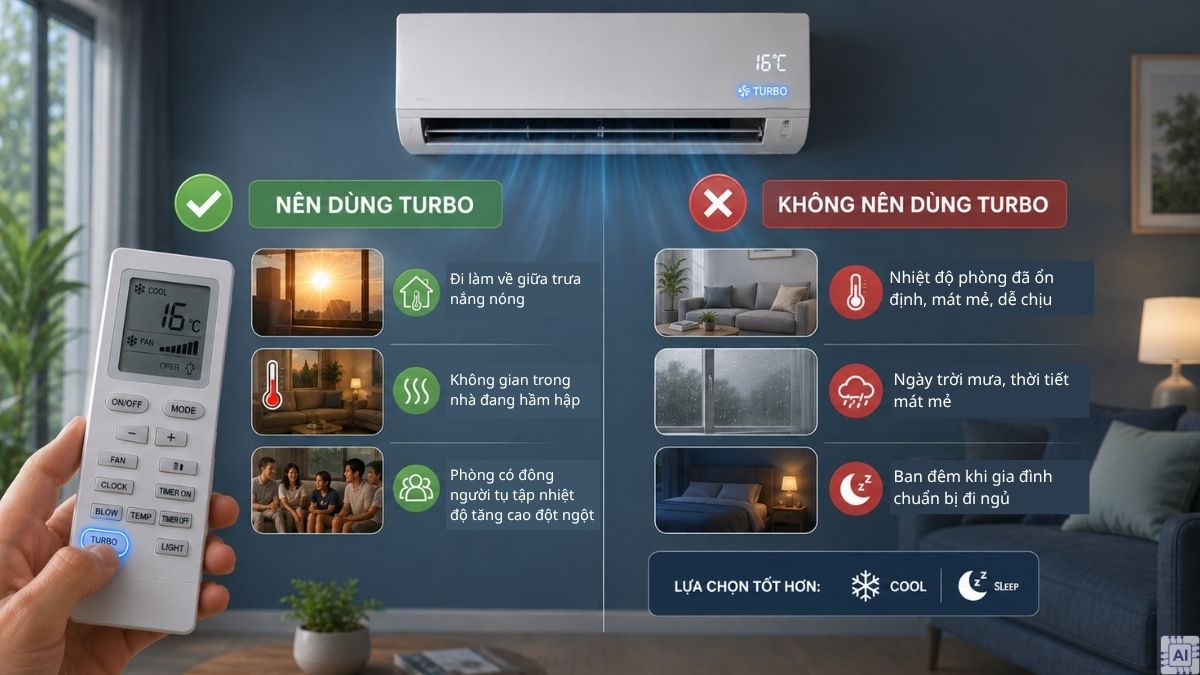 Khi nào nên và không nên dùng chế độ Turbo