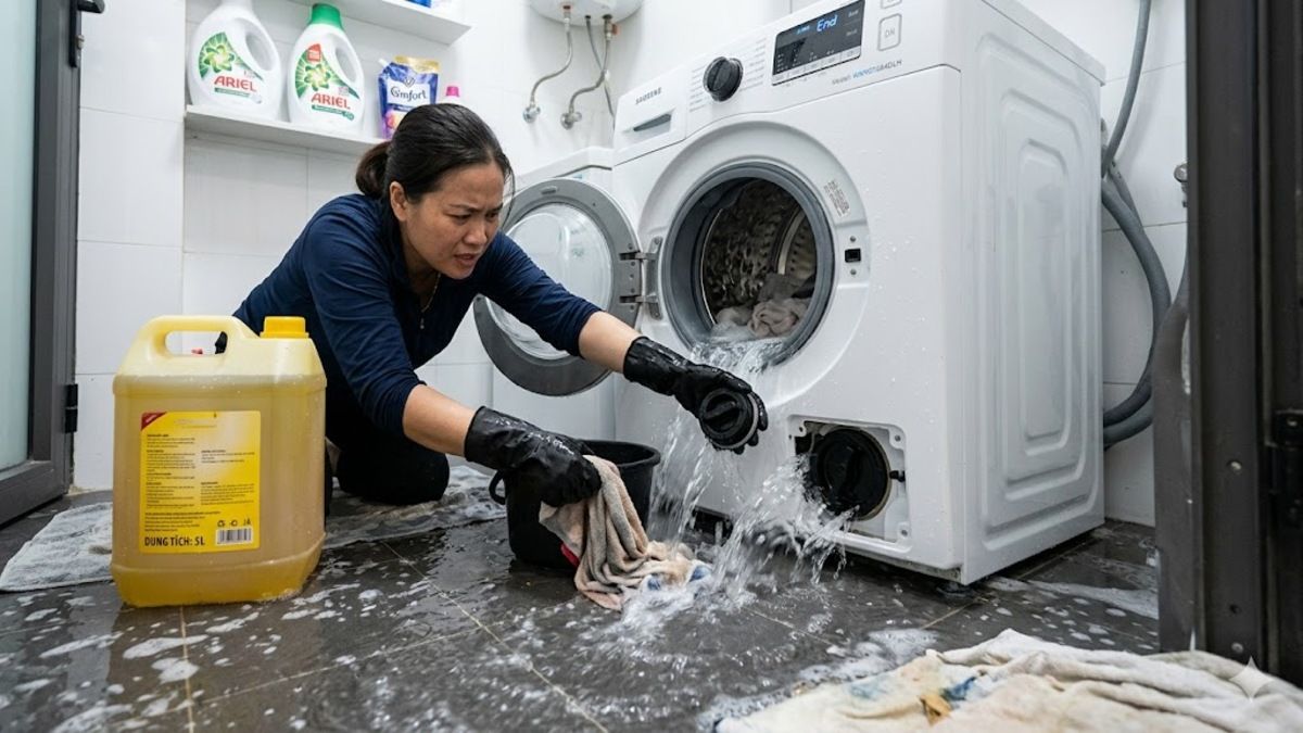 Nước chảy ra nhiều khi tháo lọc