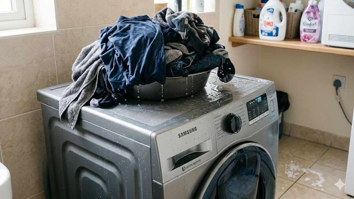 Quần áo vẫn còn ướt