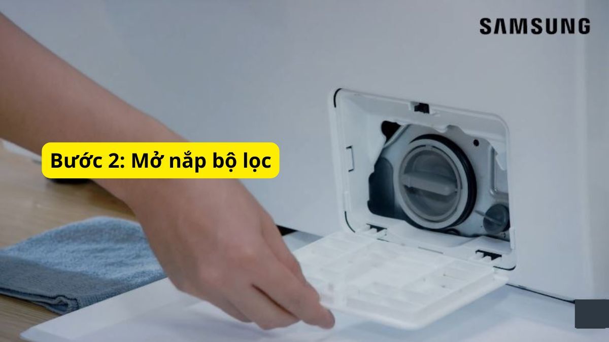 Mở nắp bộ lọc