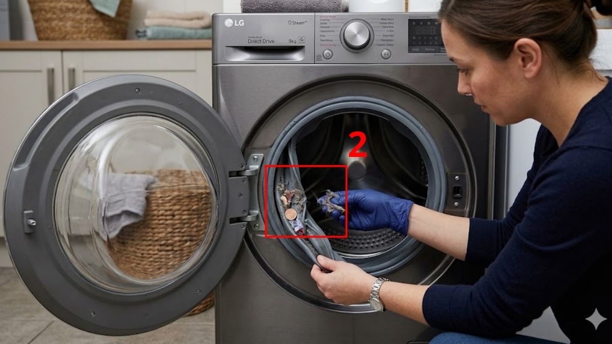 Kiểm tra và lấy rác trong khe gioăng