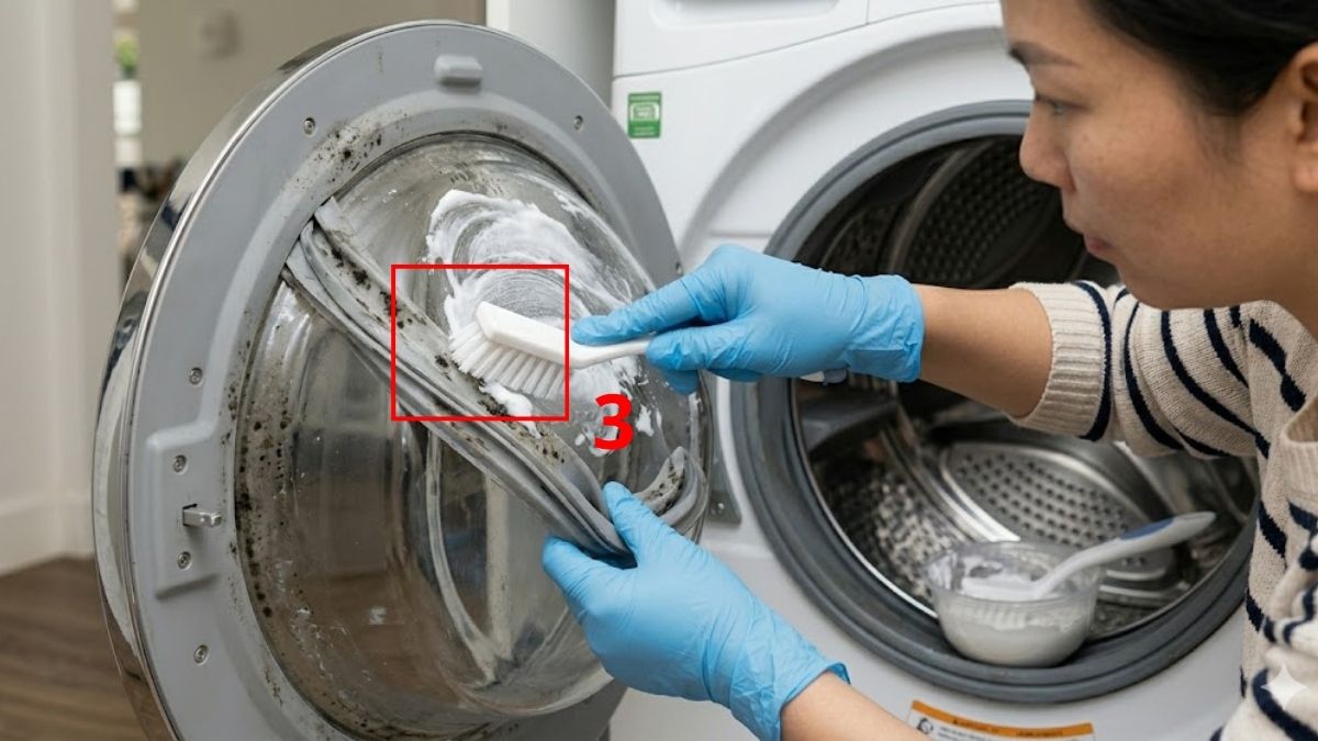 Làm sạch nấm mốc trên gioăng cao su