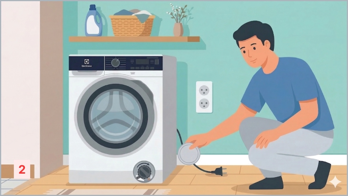 Mở nắp che góc phải