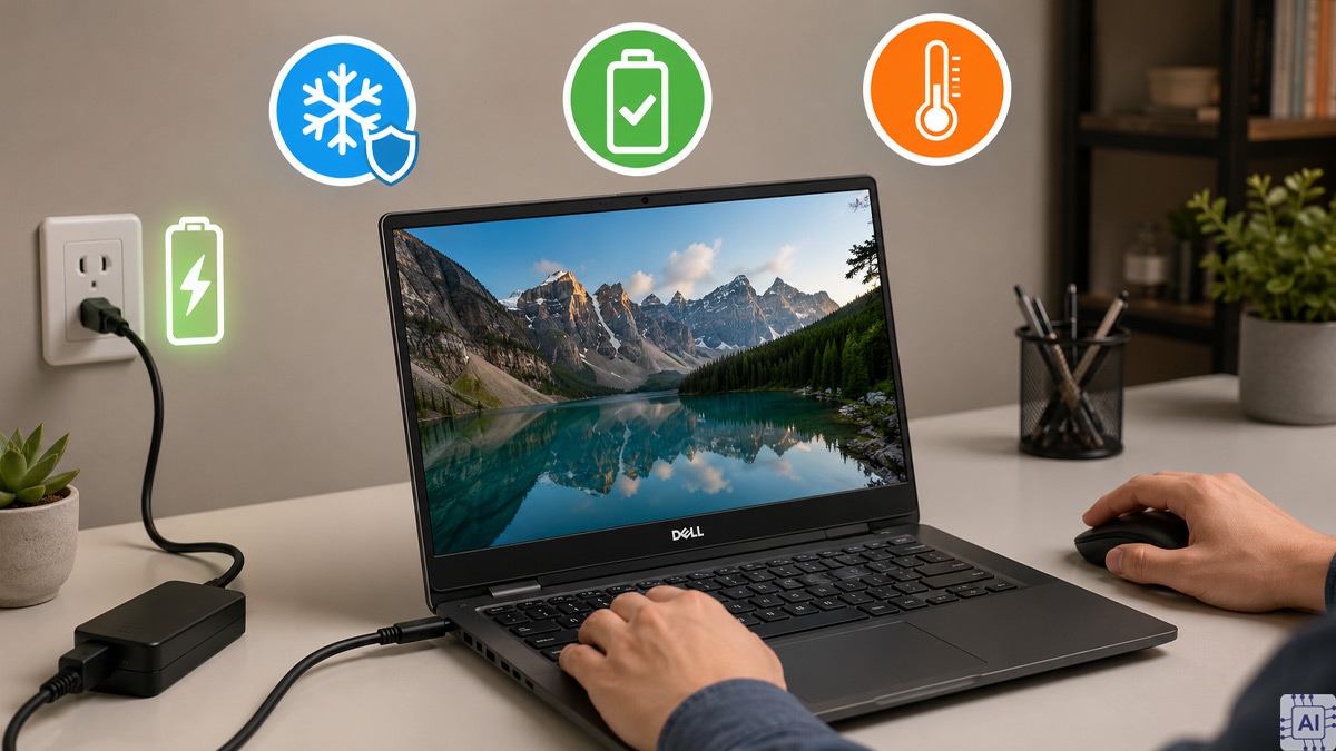 Vừa sạc vừa dùng laptop Dell có sao không?