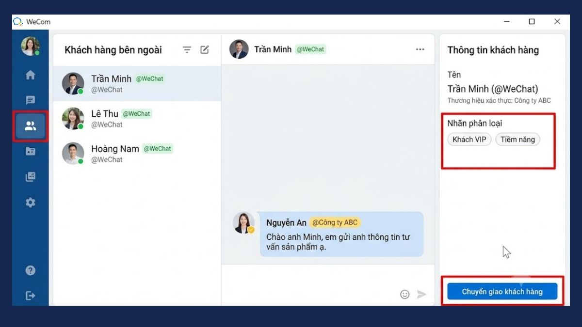 Kết nối doanh nghiệp với khách hàng qua WeCom